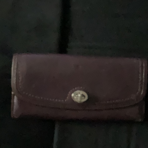 Coach Brown Key Card Holder Leather Accessory - Picture 5 of 5